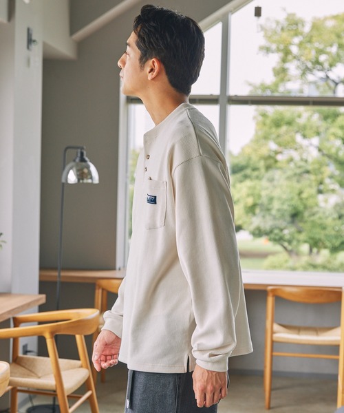 セール】コンフォートコーデュロイ オーバーサイズ ラグラン ヘンリー