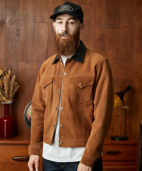 schott（ショット）の「Schott/ショット/SUEDE SHORT HORN JACKET