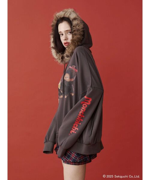 jouetie（ジュエティ）の「【monchhichi×jouetie】ファードッキングZIP