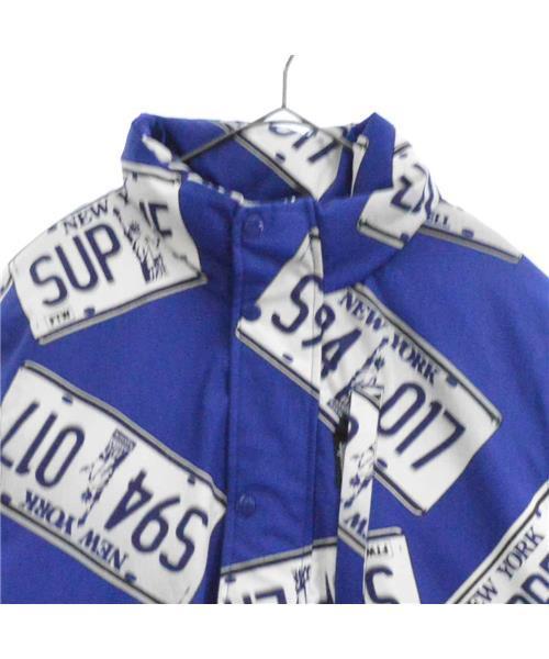 ブランド古着】ライセンスプレート総柄ダウンジャケット（ダウン