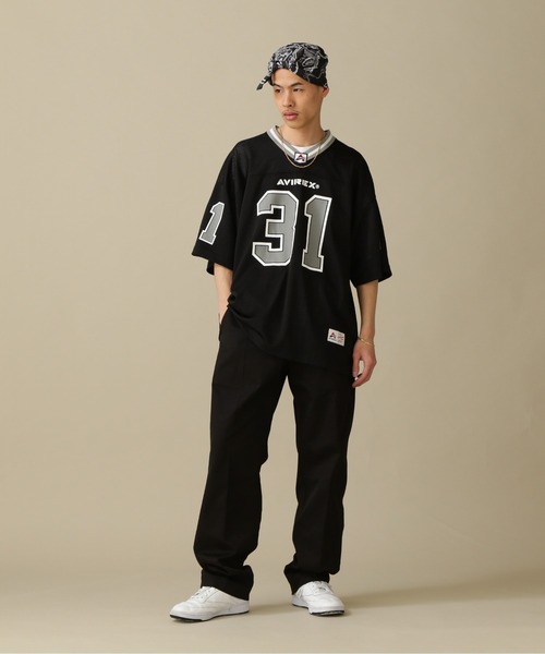 AVIREX（アヴィレックス）の「MESH FOOTBALL GAME T-SHIRT / メッシュ