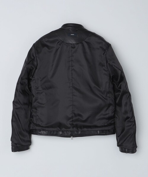 SHIPS: ラムレザー シングル ライダース ジャケット（ライダース