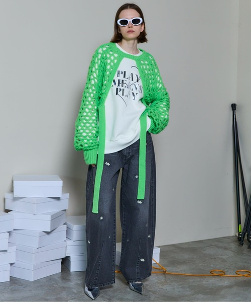 Wrangler×MAISON SPECIAL】Collaboration Flower Embroidery Denim