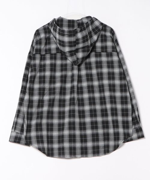 セール】【LAMPOON】オーバーサイズチェックシャツパーカー（パーカー