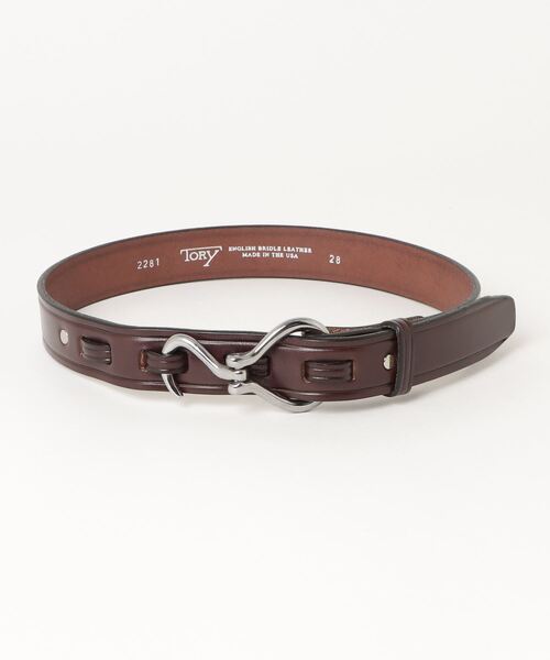 TORY LEATHER/トリーレザー】Nickel Hoof Pick Buckle Belt/ニッケル