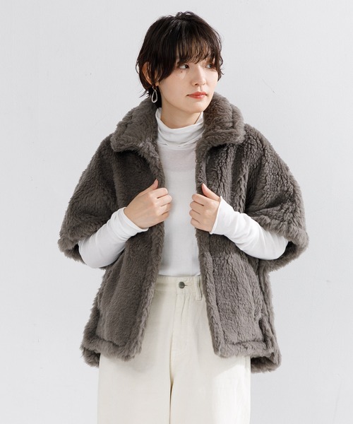 TICCA（ティッカ）の「TICCA WOOLファーポンチョ（ポンチョ）」 - WEAR