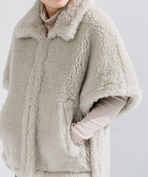 TICCA（ティッカ）の「TICCA WOOLファーポンチョ（ポンチョ）」 - WEAR