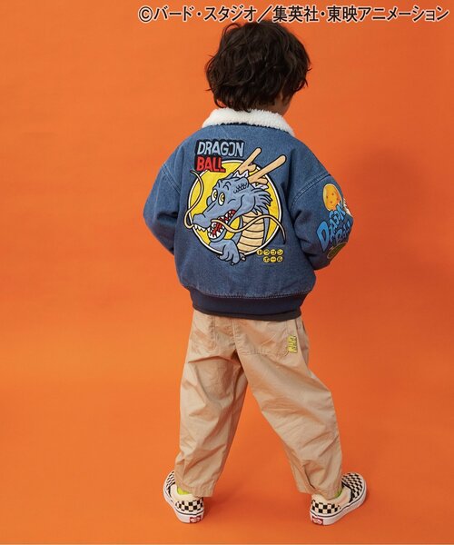 リンク】ドラゴンボールコラボ デニムボアジャケット(キッズサイズ