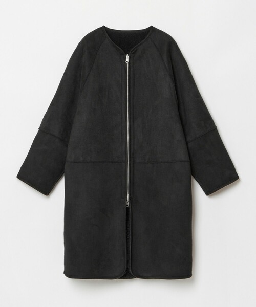 allureville（アルアバイル）の「リバーシブルボアコート（ノーカラー