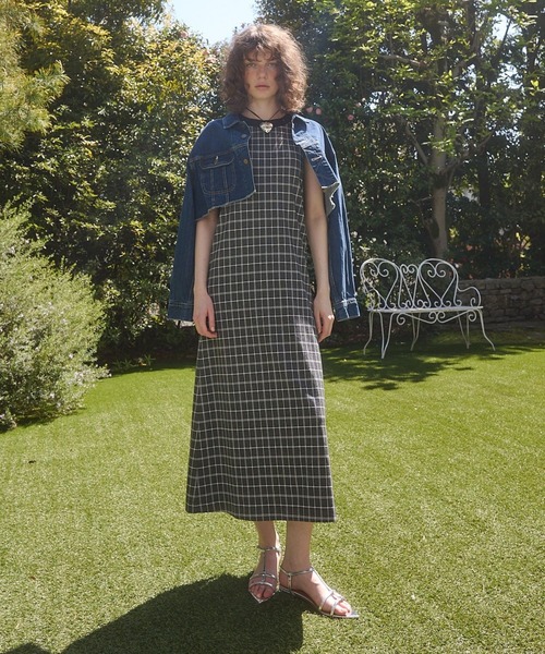 セール】アメリカンスリーブチェックワンピース（ワンピース）｜Lil