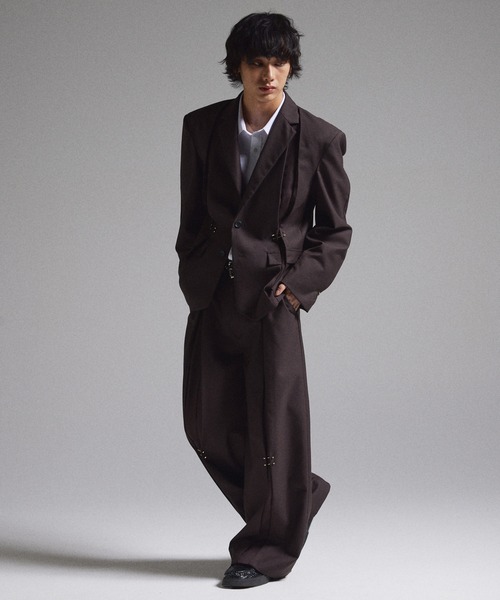 GRANCY（グランシー）の「【GRANCY】Pierced Tuck Slacks / ピアス