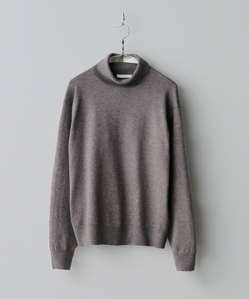 WYM LIDNM（ウィム バイ リドム）の「WOOL BLEND SMOOTH TURTLE NECK