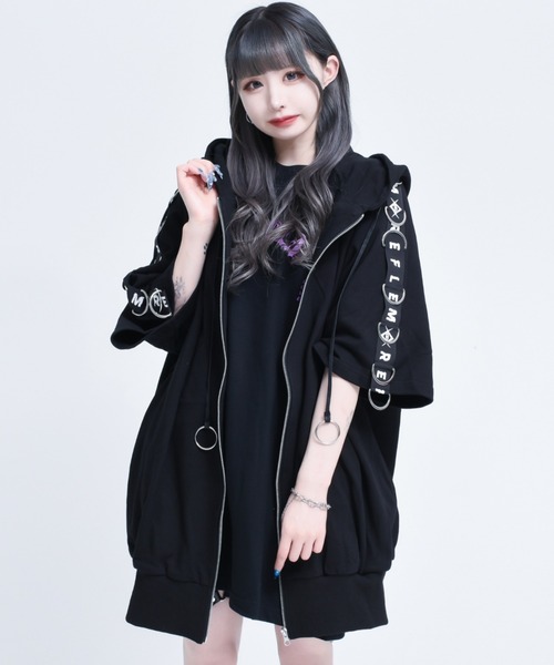 REFLEM（レフレム）の「『REFLEM/レフレム』Dリングロゴテープ半袖ZIP