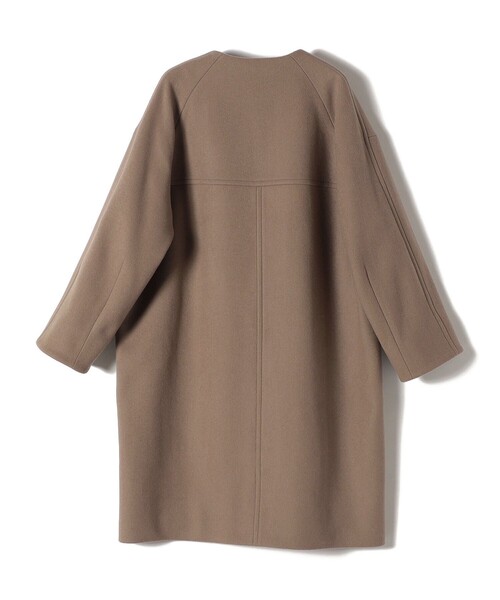 SHIPS（シップス）の「MANTECO ノーカラー ミディコート◇（ノーカラー