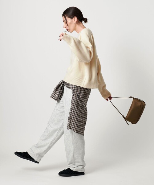 セール】ウールカシミヤ アクア クルーネックニット（ニット/セーター