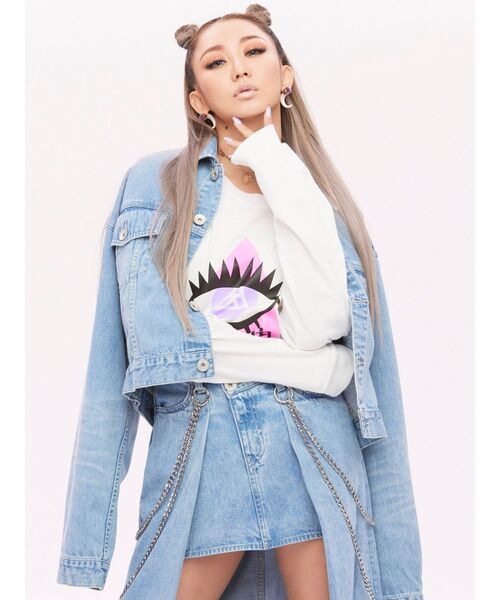 GYDA（ジェイダ）の「【倖田來未コラボ】BACK EMBOSSデニムGジャン