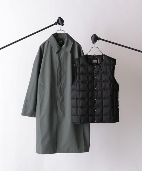 セール】【SHIPS any別注】TAION: 3way ダウンベスト付き オーバー