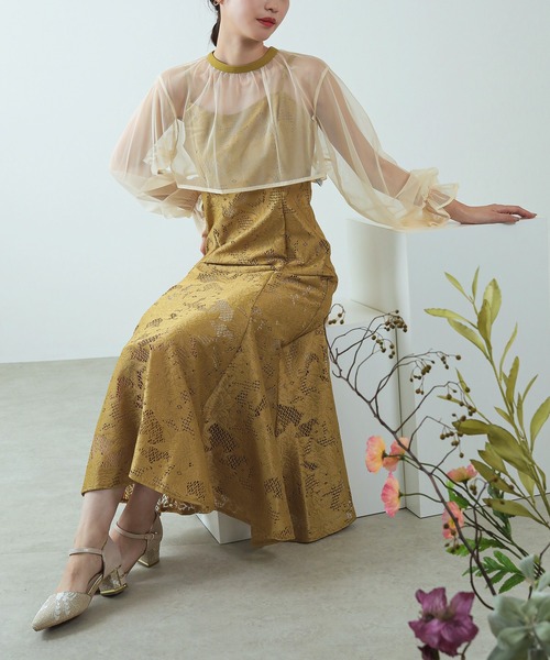 セール】チュールボレロセット メニーウエイ パーティー ドレス 結婚式