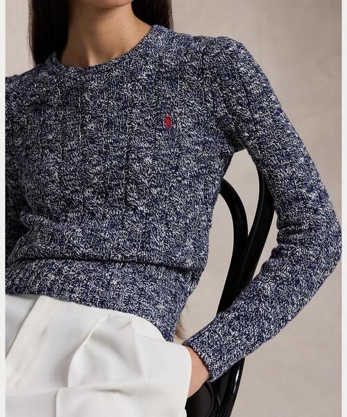 Russeluno ラッセルノ ゴルフウェア ニット セーター ネイビー サイズ6