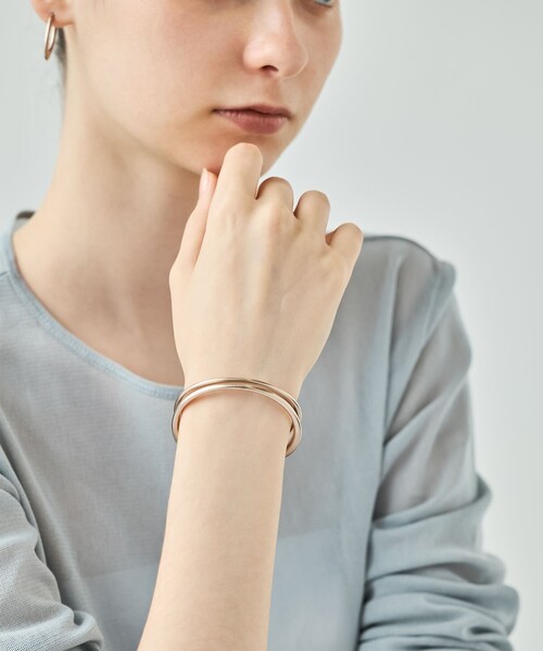 ete（エテ）の「○[ロウ] ダブルライン バングル（バングル/リスト