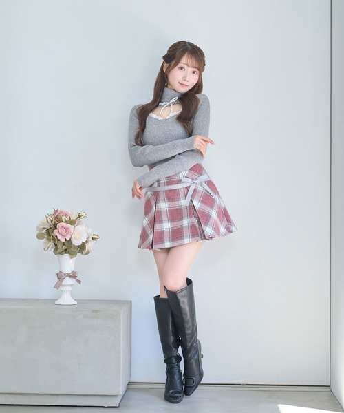 Tweed like ribbon skirt（スカート）｜Rose Muse（ロゼミューズ）の