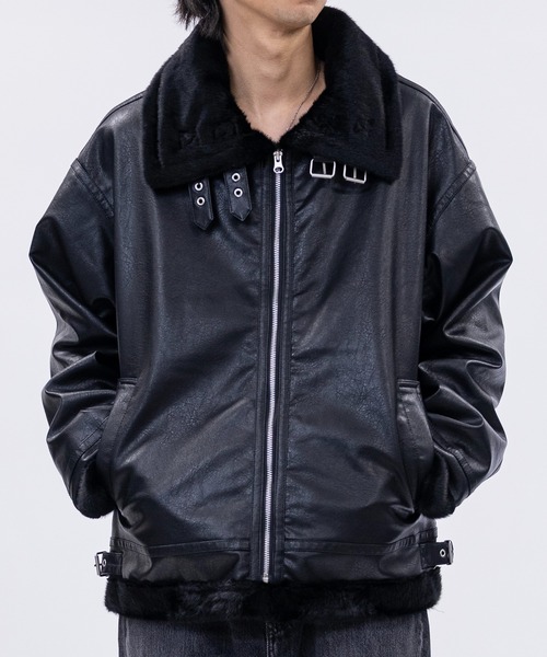 セール】【13】フェイクムートン B-3 フライトジャケット（ムートン