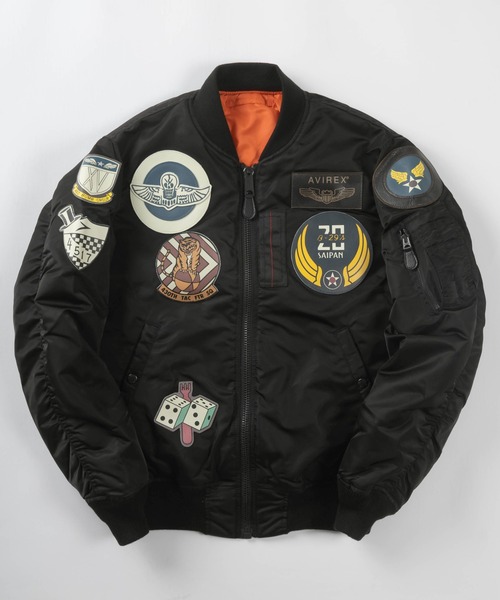 アヴィレックス メンズ ミリタリージャケット MA-1 ワッペン 楽天市場