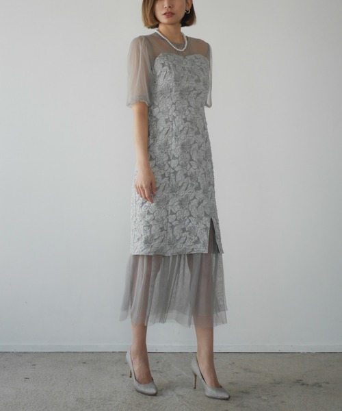 My shawty（ﾏｲｼｬｳﾃｨｰ）の「jacquard docking dress（ドレス）」 - WEAR