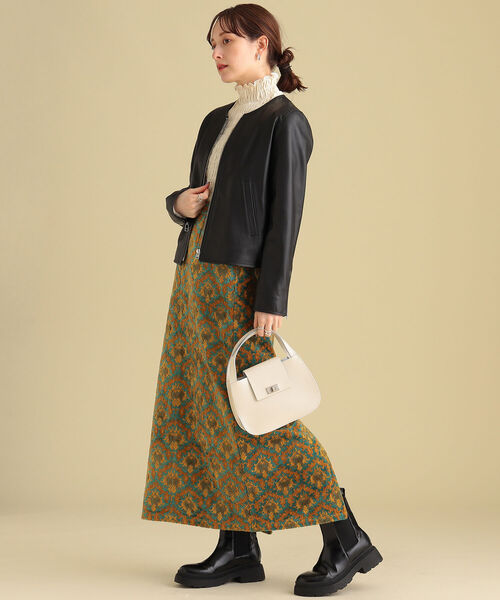 Ray BEAMS（レイビームス）の「Ray BEAMS / ラムレザー ノーカラー