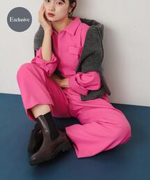 ジャンプスーツ」に該当するピンク/桃色系のファッション通販 - ZOZOTOWN