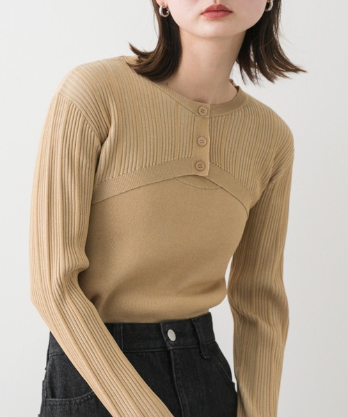 セール】2Pレイヤードセーター（ニット/セーター）｜SENSE OF PLACE by