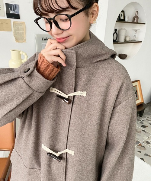 UNTITLED アンタイトル／フード付きダッフルコート ダッフルコート