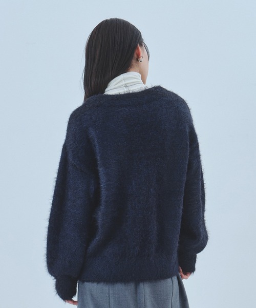 セール】シャギーモヘアカーディガン｜保温/春服（カーディガン/ボレロ