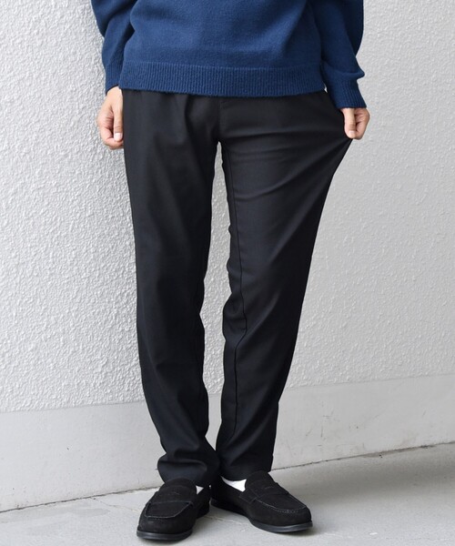 SHIPS any: スーパー ストレッチ 裏起毛 ウォーム スリム テーパード