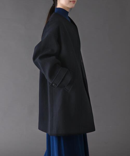 セール】FORK&SPOON ウールノーカラーコート（その他アウター
