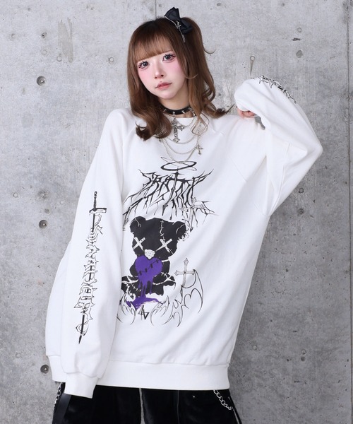 Bear who lost loveプリントスウェット（スウェット）｜Amilige