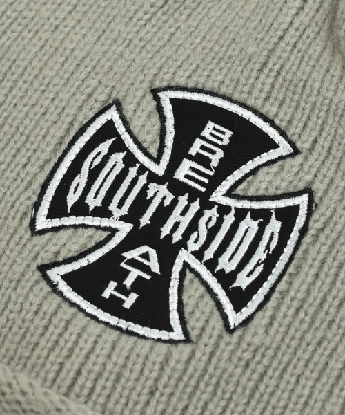BREATH】SOUTHSIDE CROSS DAMAGE BEANIE / ダスト [BR25AW-AC8006