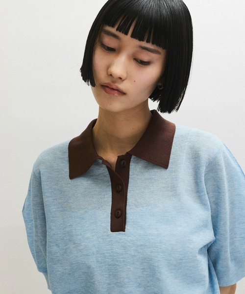 ラミーニットポロシャツ（ポロシャツ）｜ADAM ET ROPE'（アダムエロペ