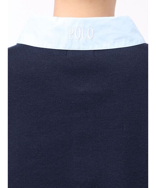 POLO BCSコラボ】シャツカラーカフスニットプルオーバー（ニット