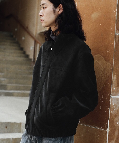 FAUX SUEDE ZIP BLOUSON（ブルゾン）｜WYM LIDNM（ウィム バイ リドム