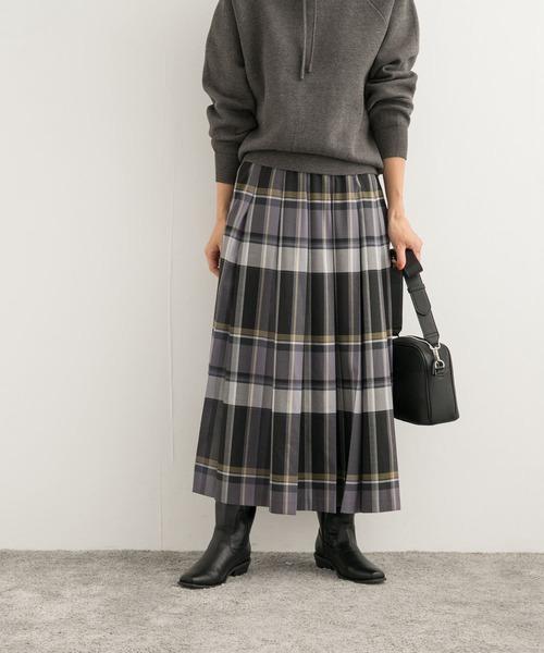 セール】『WEB/一部店舗限定カラー』チェックプリーツスカート