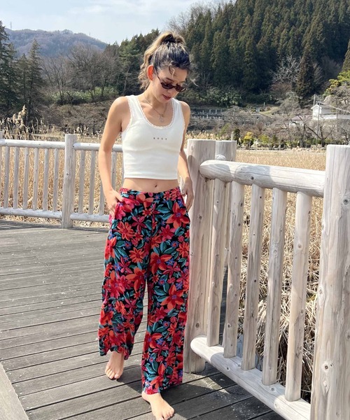 ROXY（ロキシー）の「MIDNIGHT AVENUE/ロキシー総柄ボタニカル柄パンツ