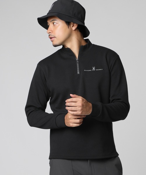 セール】[GOLF]ハーフジップ 長袖モックネック（Tシャツ/カットソー