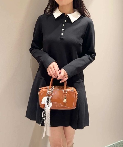 セール】衿つきプリーツカットミニワンピース（ワンピース）｜SNIDEL