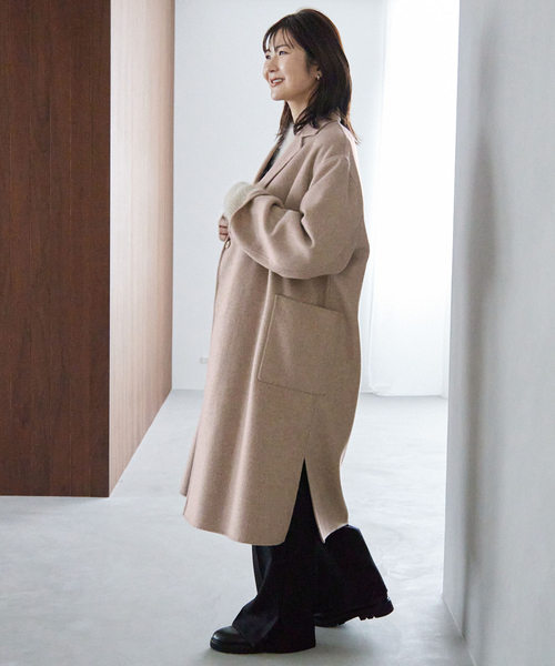 セール】HAMILTON WOOLダブルフェイスウールチェスターコート