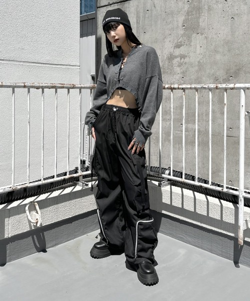 セール】【LVEU.】ジッパーポケットデザインカーゴパンツ / ボトムス