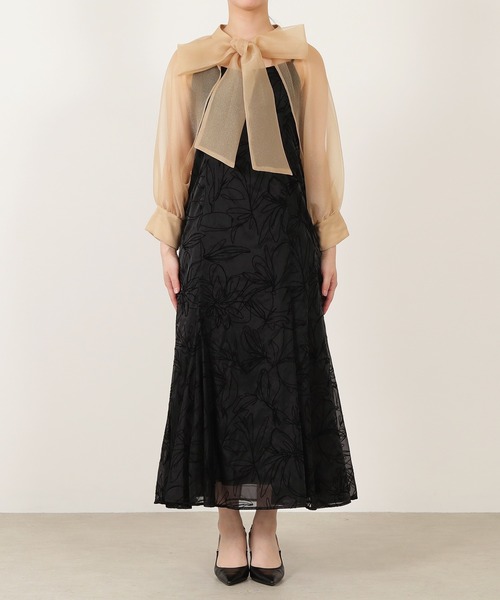 ボウタイ リボン ボレロ キャミワンピース 2点セット パーティー