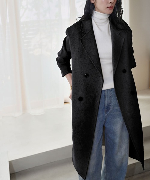 セール】【Premium】上質ウール チェスターコート ロングコート 冬