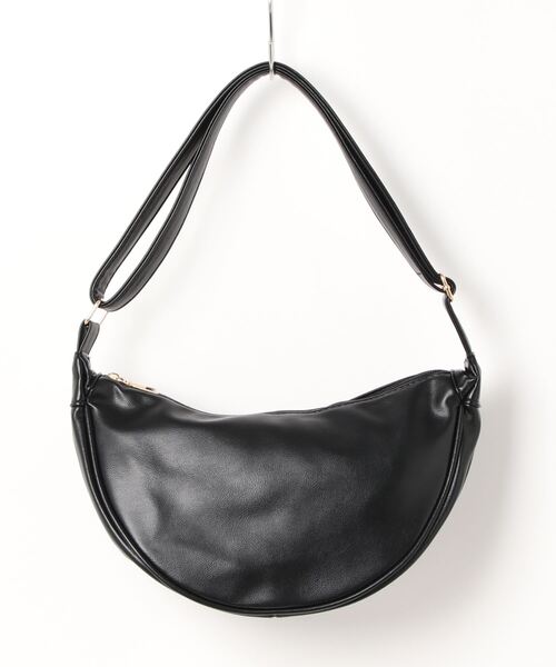 セール】【2WAY】【軽量/ユニセックス】ハーフムーンレザーショルダー