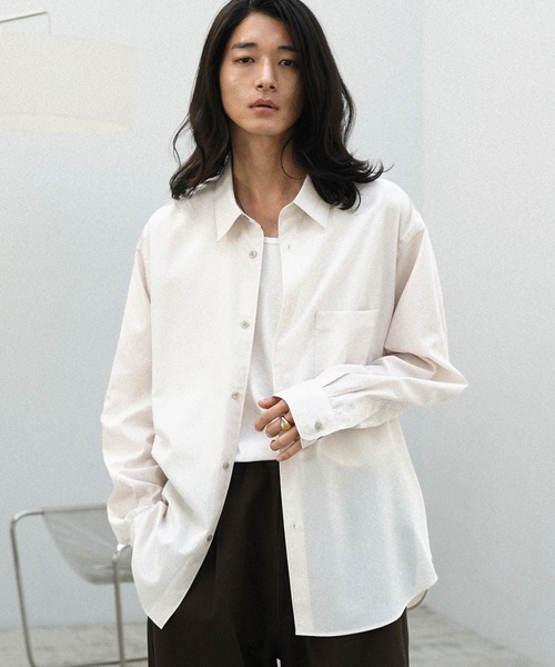 WYM LIDNM（ウィム バイ リドム）の「MICRO SPAN BASIC DRESS SHIRT